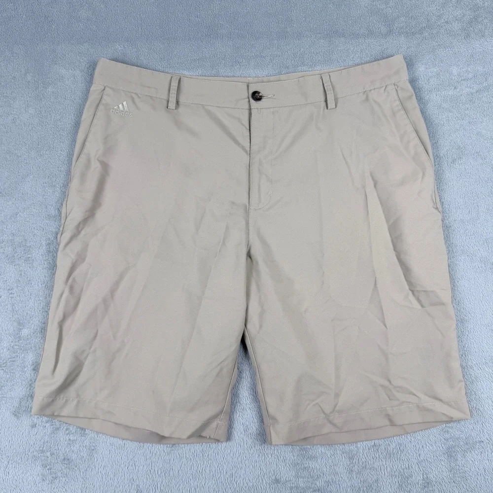 Adidas Climalite Mens Golf Shorts Tan Khaki Size 38 Z25255 AE7005
